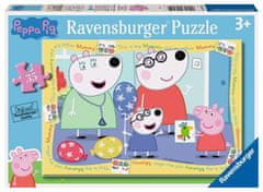 Puzzle Prasátko Peppa s kamarádkou 35 dílků