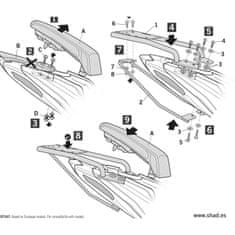 SHAD Montážna sada pre Horný kufor Top master B0BN18ST BENELLI BN 125