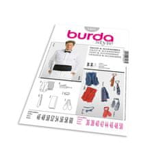 Burda Strih Burda 3403 - Pánska vesta, kravata, motýlik, šál, smokingový pás