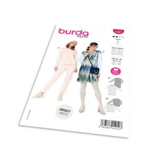 Burda Strih Burda 5967 - Voľné tričkové šaty, tričko s dlhým rukávom