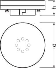 Osram OSRAM PARATHOM GX53 40 non-dim 120d 6W / 840 GX53