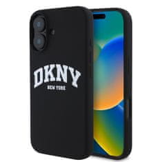 DKNY Zadný kryt Liquid Silicone Arch Logo MagSafe pre iPhone 16 Plus Black