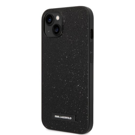 Karl Lagerfeld  Glitter Plague Zadný kryt pre iPhone 14 Plus Black