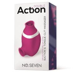 Action Action No. Seven 2in1 Clitoris Sucker and Tongue