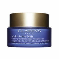 Clarins Revitalizačný nočný krém proti jemným vráskam pre normálnu a suchú pleť Multi Active (Revitalizing N