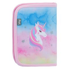 BAAGL Školský peračník jednoposchodový Rainbow Unicorn