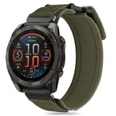 Tech-protect Scout Pro remienok na Garmin Fenix 5x / 5x Plus / 6x / 6x Pro / 7x / 8 51mm, military green