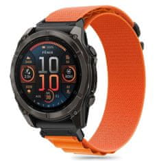 Tech-protect Nylon Pro remienok na Garmin Fenix 5x / 5x Plus / 6x / 6x Pro / 7x / 8 51mm, orange