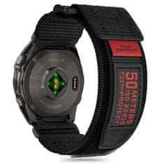 Tech-protect Scout Pro remienok na Garmin Fenix 5x / 5x Plus / 6x / 6x Pro / 7x / 8 51mm, black