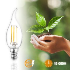 LUMILED 6x LED žiarovka E14 BA35 7W = 60W 770lm 4000K Neutrálna biela 360°