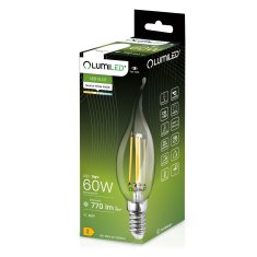 LUMILED 6x LED žiarovka E14 BA35 7W = 60W 770lm 4000K Neutrálna biela 360°