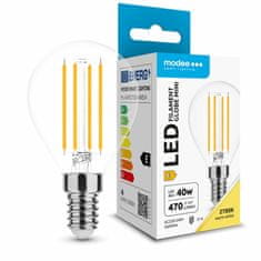 Modee LED žiarovka Filament Globe Mini G45 4W E14 470lm teplá biela (ML-G45F2700K4WE14)