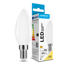 Modee LED žiarovka Filament Milky Candle C35 4W E14 430lm teplá biela (ML-MCF2700K4WE14)