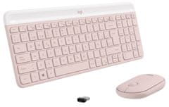 Logitech Slim Wireless Keyboard and Mouse Combo MK470 - ROSE - US INT&#39;L - INTNL