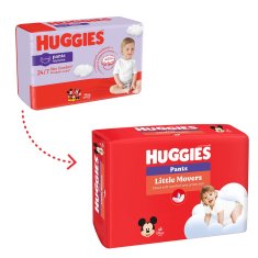 HUGGIES Nohavičky plienkové Little Movers Pants 4 (9-14 kg), 36 ks