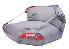 Beanbag Sedací vak 189x140 comfort s popruhmi gray