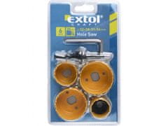 Extol Craft Vrtáky vykružovacie korunkové, 4 priemery O 32-54mm, HSS/Bi-metal