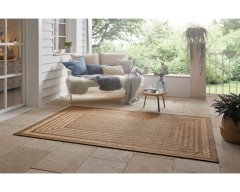 NORTHRUGS Kusový koberec Forest 103992 Beige / Brown – na von aj na doma 80x150