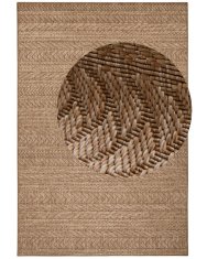 NORTHRUGS Kusový koberec Forest 103995 Beige / Brown – na von aj na doma 80x150