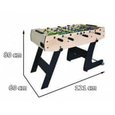 RAMIZ Stolný futbal skladací 121x61x81 cm, drevo