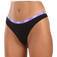 Puma 3PACK dámské tanga čierná (503008001 006) - veľkosť M