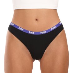 Puma 3PACK dámské tanga čierná (503008001 006) - veľkosť M