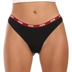 Puma 3PACK dámské tanga čierná (503008001 007) - veľkosť S