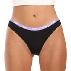 Puma 3PACK dámské tanga čierná (503008001 006) - veľkosť M