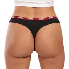 Puma 3PACK dámské tanga čierná (503008001 007) - veľkosť S