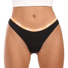 Puma 3PACK dámské tanga čierná (503008001 007) - veľkosť S