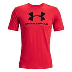 Under Armour Tričko výcvik červená S Sportstyle Logo