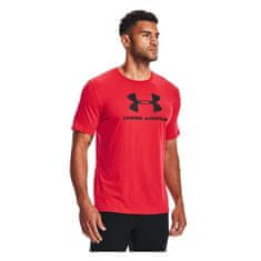 Under Armour Tričko výcvik červená S Sportstyle Logo