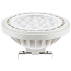 LUMILED 10x LED žiarovka 12V AR111 G53 15W = 100W 1521lm 3000K Teplá biela 38°