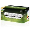 10x LED žiarovka ES111 GU10 15W = 100W 1521lm 3000K Teplá biela 24° Silver