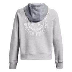 Under Armour Mikina sivá 178 - 182 cm/XL Rival Fleece CB Hoodie