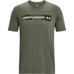 Under Armour Tričko olivová S Camo Chest Stripe