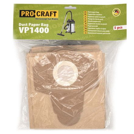 Procraft Saček papirovy pro průmyslový vysavač VP1400