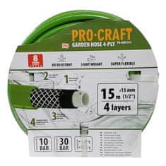 Procraft Zahradní hadice PR-4GH1315 4 vrstvy, 1/2 15 m