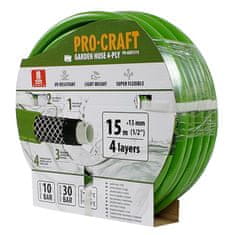 Procraft Zahradní hadice PR-4GH1315 4 vrstvy, 1/2 15 m