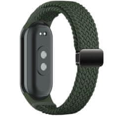 Tech-protect Nylonmag remienok na Xiaomi Smart Band 8 / 9 / NFC, hunter green