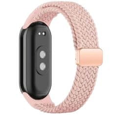 Tech-protect Nylonmag remienok na Xiaomi Smart Band 8 / 9 / NFC, dusty rose