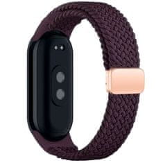 Tech-protect Nylonmag remienok na Xiaomi Smart Band 8 / 9 / NFC, dark cherry