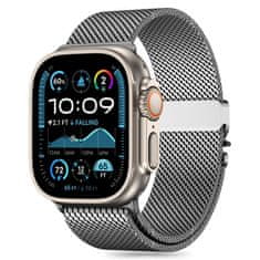 Tech-protect Milano remienok na Apple Watch 44/45/46/49mm, silver