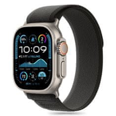 Tech-protect Nylon Stripe remienok na Apple Watch 44/45/46/49mm, black orange