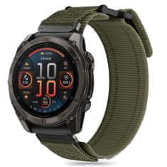 Tech-protect Scout Pro remienok na Garmin Fenix 5 / 6 / 6 Pro / 7 / 8 47mm / E, military green