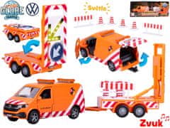 Kids Globe Traffic Volkswagen Transporter 27 cm kov spätný chod so svetlom a zvukom