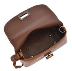 Dámska kožená crossbody kabelka AL1874 Cognac