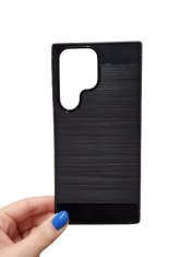 Telone Pouzdro CARBON LUX Samsung Galaxy S23 Ultra Černé