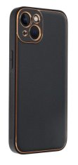 FORCELL Leather case iPhone 14 Černé