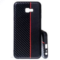 Universal Pouzdro Moto Carbon Samsung Galaxy J4+ J415 2018 Černo-červené